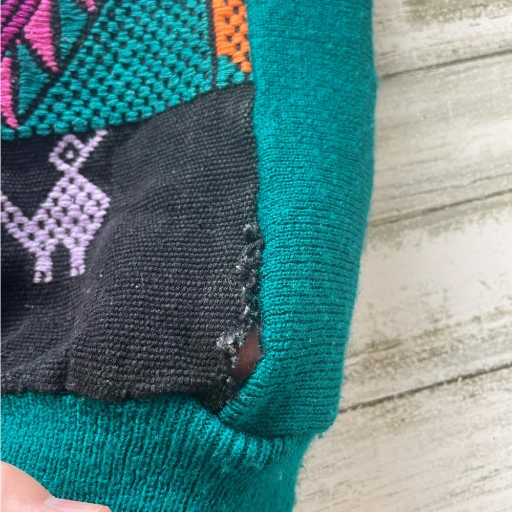 Vintage Colorful Geometric Patterned Cardigan - Picture 7 of 7